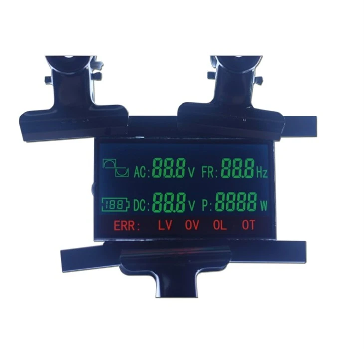 custom VA segment lcd module for instrumentation